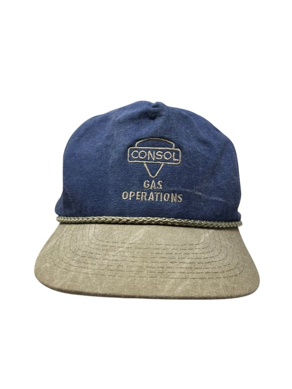 Consol Gas Operations Vintage Trucker Snapback Hat Cap Coal Mining Drilling Dad
